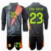 Spania Unai Simon #23 Keeper Bortedraktsett Barn EM 2024 Langermet (+ Korte bukser)